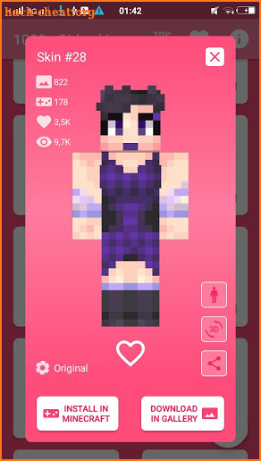 1000+ Girls Skins for Minecraft PE screenshot