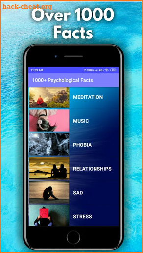 1000+ Psychology Facts - Brain, Music, Love, etc. screenshot