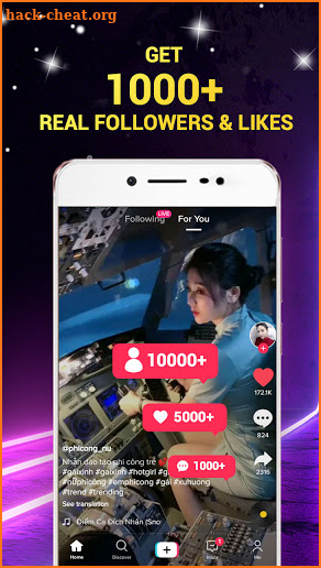1000Fans - Get tik Followers & Likes for TikTok screenshot