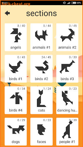 1001 Tangram puzzles game pro screenshot