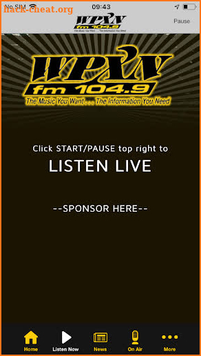 104.9 WPXN Radio screenshot