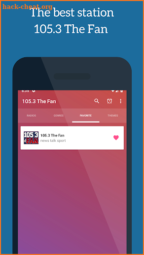 105.3 The Fan Sport FM Radio Station Dallas Texas screenshot