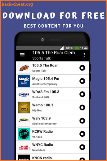 105.5 The Roar Clemson WCCP Radio South Carolina screenshot