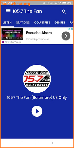 105.7 The Fan Baltimore screenshot