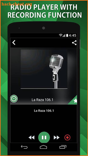 106.1 Fm Charlotte La Raza Radio Recorder Free screenshot