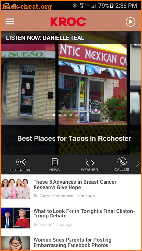 106.9 KROC - Rochester's #1 Hit Music Station screenshot