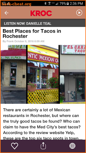 106.9 KROC - Rochester's #1 Hit Music Station screenshot