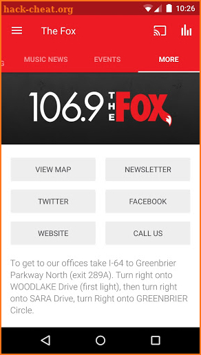 106.9 The Fox screenshot