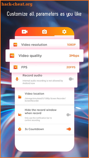 1080p HD Screen Recorder - Video Editor screenshot