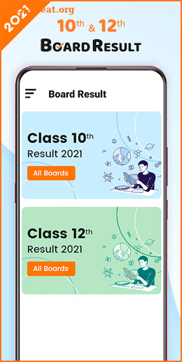 10th Board Result 2021, 12th Board Result 2021 screenshot