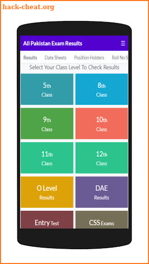 10th Class Result 2020 screenshot