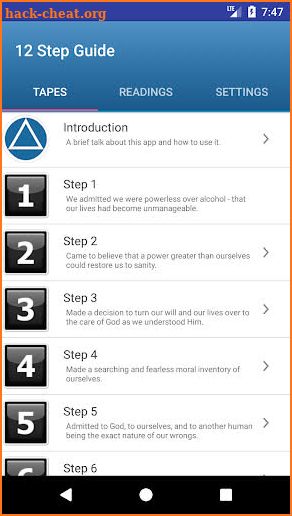 12 Step Guide - AA screenshot