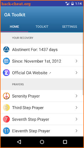 12 Step Toolkit - OA Recovery screenshot