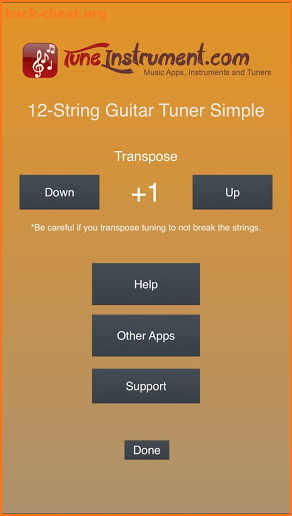 12-String Guitar Tuner Simple screenshot