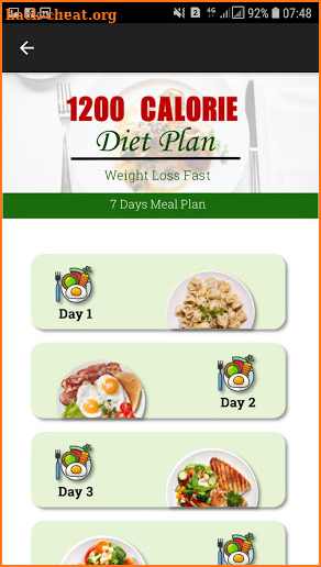 1200 Calorie Diet Plan screenshot