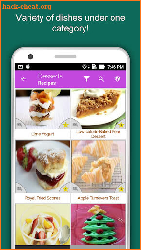 1200+ Dessert Recipes Offline: Cake, Pudding, Pies screenshot