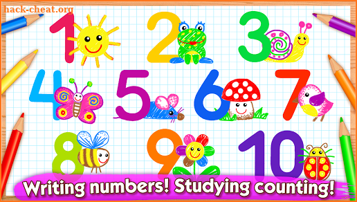123 Draw🎨 Toddler counting for kids Drawing games screenshot