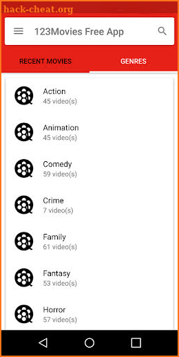 123Movies Free App screenshot