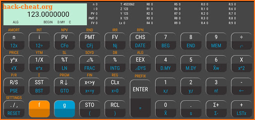 12C Pro Financial Calculator screenshot