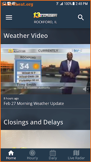 13 WREX Weather Authority screenshot