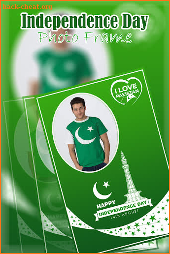 14 August Photo Frame - Pakistan Flag Photo Frame screenshot