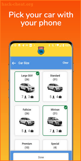 14CARS Car Rental App. Compare Rental Cars in USA screenshot