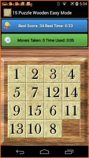 15 Puzzle Wooden screenshot