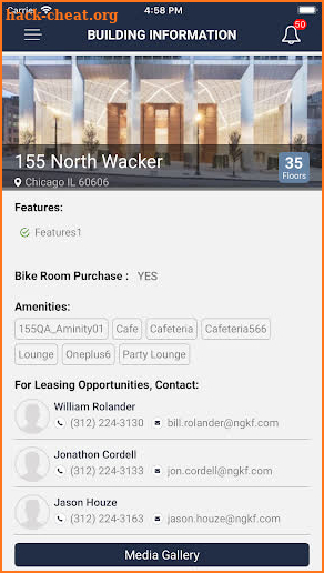 155 North Wacker screenshot