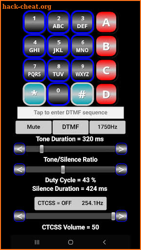 16 Tone DTMF Generator Keypad screenshot