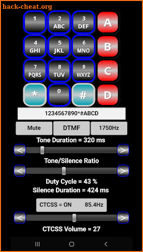 16 Tone DTMF Generator Keypad screenshot