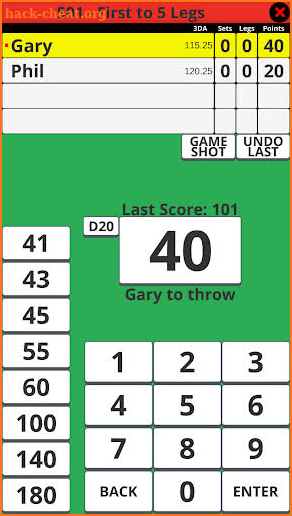 180 Darts Scorer screenshot