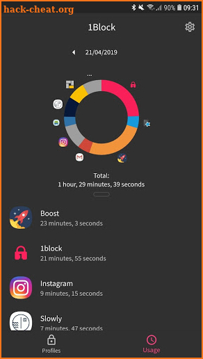 1Block - no ads app timer and device usage screenshot