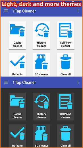 1Tap Cleaner Pro (clear cache, history, call log) screenshot
