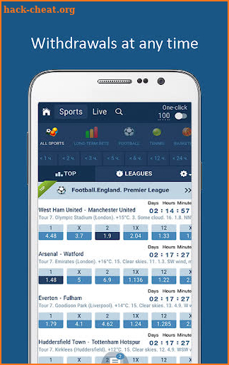 1x Tips Bet & Betting Stats screenshot