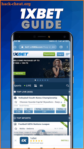 1XBET App for Android Guide screenshot