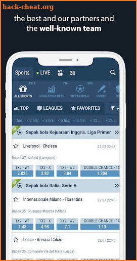 1xbet Betting Sport Guide screenshot
