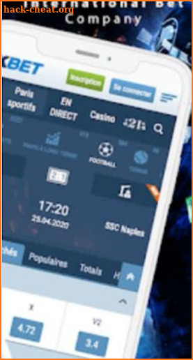 1xBet Mobile App Sports Bet Advice screenshot