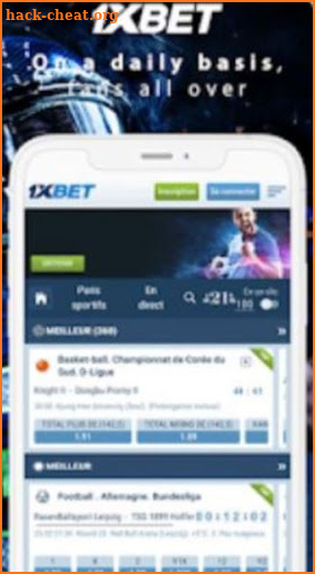 1xBet Mobile App Sports Bet Guide screenshot