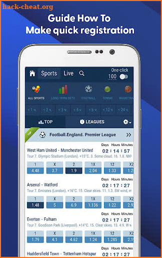 1xbet Sports advice & how to screenshot