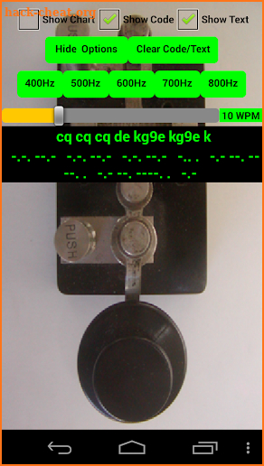 2 Amateur ham radio CW Morse code practice keys TX screenshot