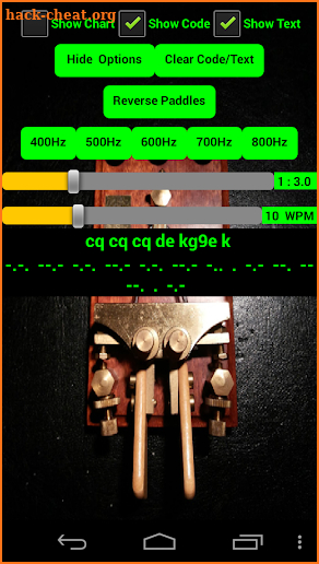 2 Amateur ham radio CW Morse code practice keys TX screenshot
