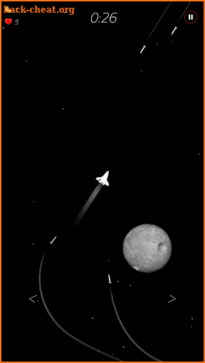 2 Minutes in Space - Missiles Vs. Asteroids screenshot