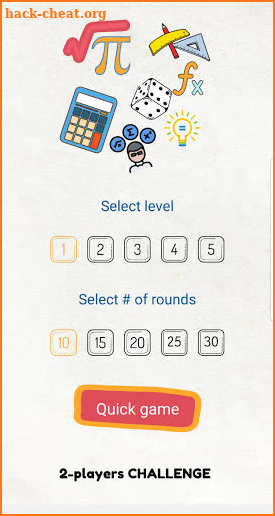 2 Player games: math games screenshot