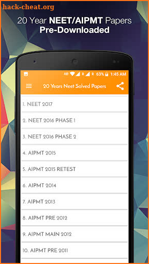 20 years Neet / Aipmt Solved Papers Offline screenshot