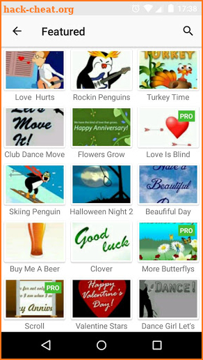 200+ Animated eCards by PepBlast Electronic Cards screenshot