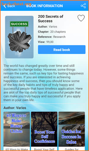 200 Secrets of Success - Ebook screenshot