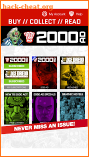 2000 AD Comics and Judge Dredd screenshot