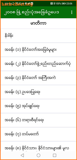 2008 Myanmar Constitution screenshot