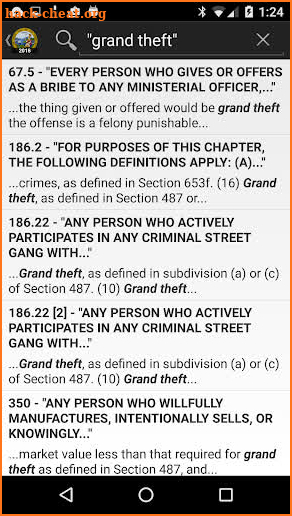 2016 CA Penal Code screenshot