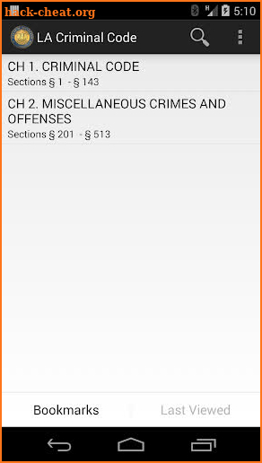 2016 Louisiana Criminal Code screenshot